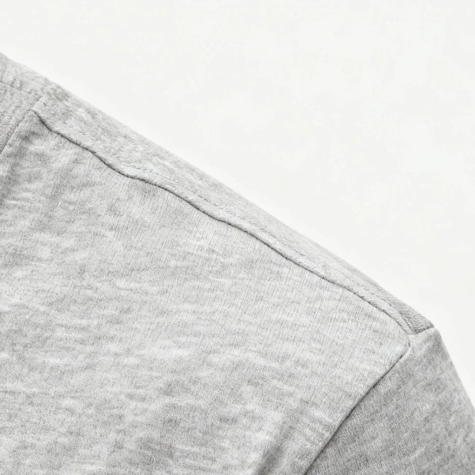 Pizza Heart Men's Long Sleeve Tee 100% Cotton 180g Crew Neck Casual Daily Style Soft and Breathable